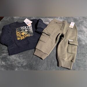 Lucky Brand Kids Green Cargo Joggers